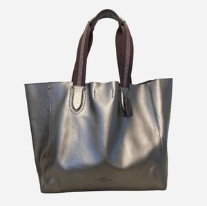 Coach Derby Gunmetal Pebbled Leather Tote